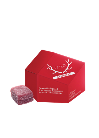 100Mg 10Pk Raspberry Gummies Wyld