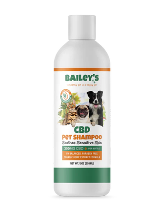 Bailey'S 300Mg CBD Pet Shampoo - 12Oz Bottle Baileys