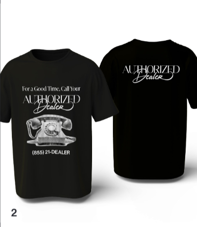 Telephone T-Shirt Authorized Dealer Dispensary