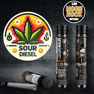 Sour Diesel Moonrock Infused Preroll The Growfather