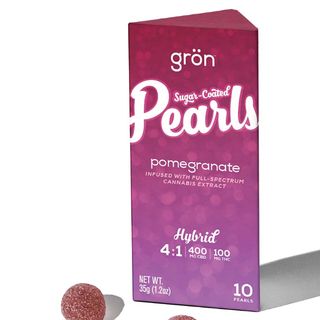 Grön Pearls 4:1 Pomegranate 400Mg CBD:100Mg THC Pearls