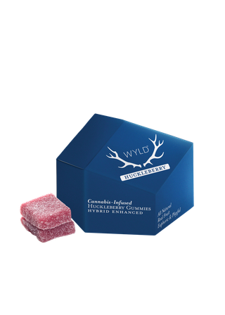 100Mg 10Pk Huckleberry Gummies Wyld