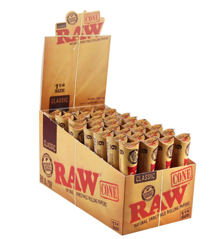 Classic 1 1/4 Pre-Rolled Cones 6pk Raw