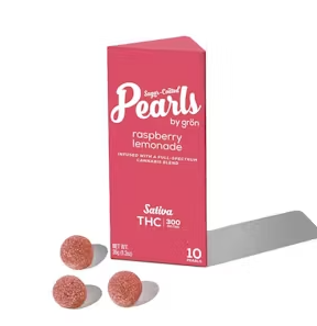 Grön Pearls 100Mg 10Pk Raspberry Lemonade Sativa Pearls
