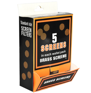 Brass Pipe Screen Filters 1Pk 5Ct Smoke Source