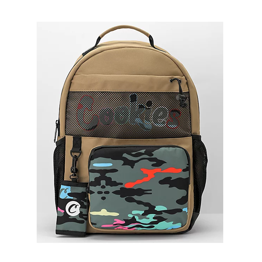 Escobar Smell Proof Camo Poly Canvas Backpack
