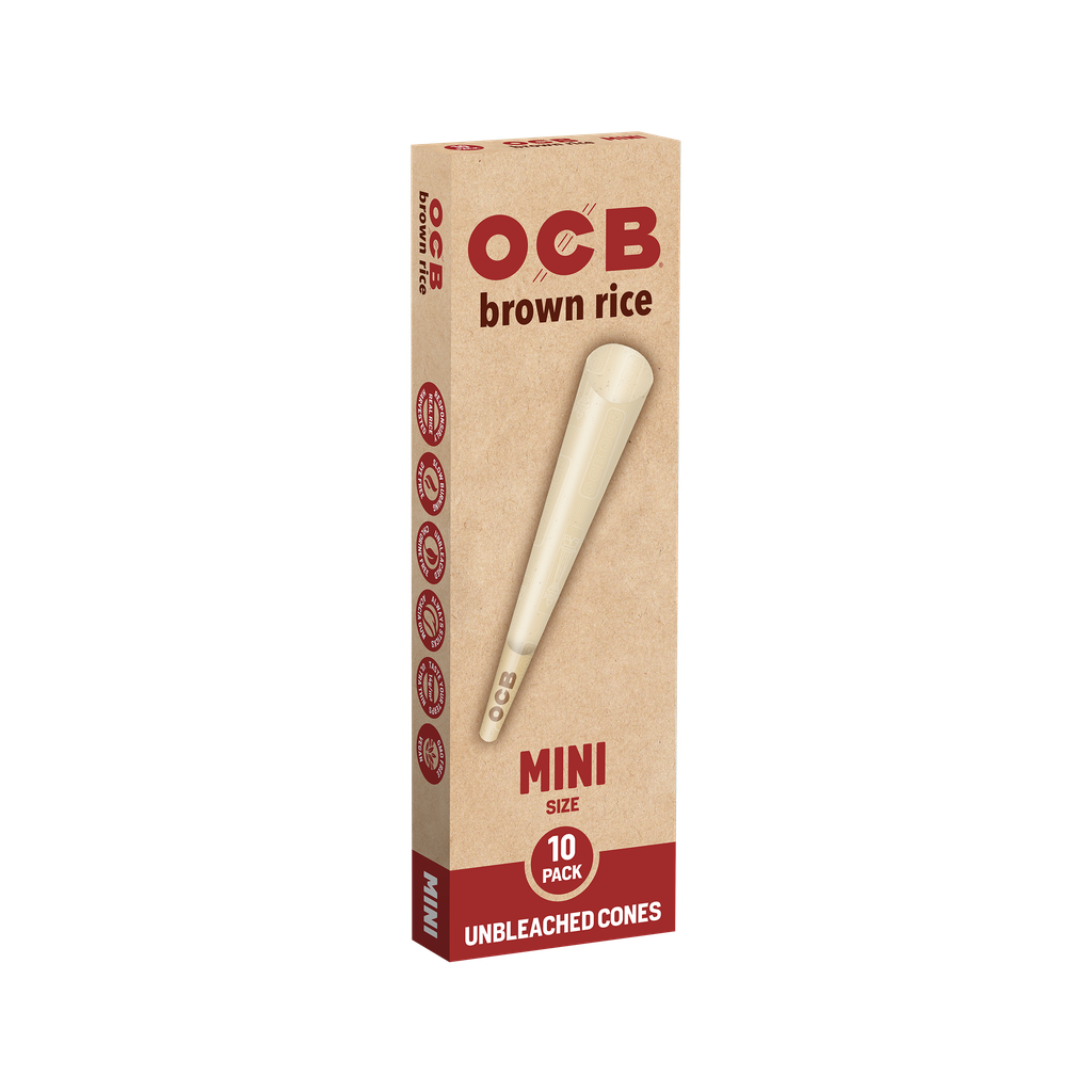 Brown Rice Mini Unbleached Cones - One Size