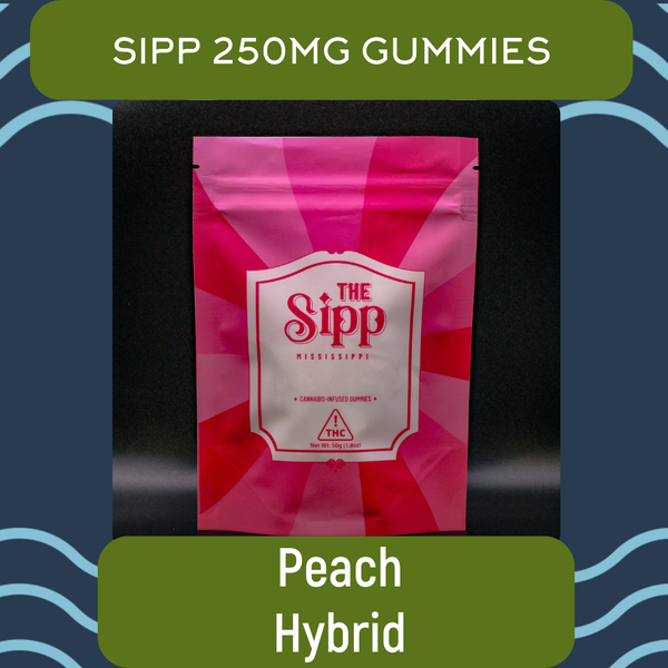 The Sipp Peach Bliss Gummies 300mg