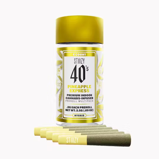 SAMPLE - Infused 40's Pineapple Express Preroll 5pk STIIIZY