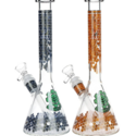 Honeycomb Glass Beaker Water Pipe 14mm F Col
