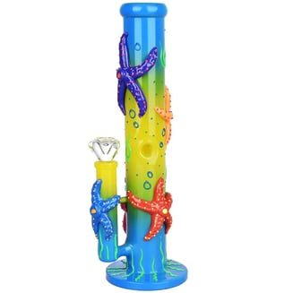 Catch A Risin Starfish Glow In Dark Water Pipe