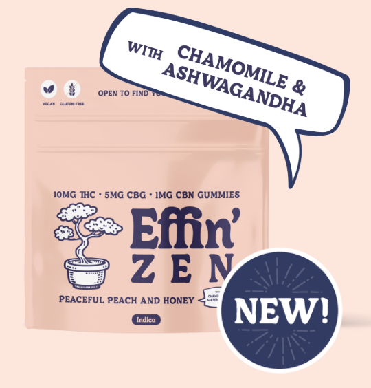 Buy Zen- Peaceful Peach & Honey 10:5:1 THC:CBG:CBN 100mg 10pk