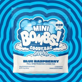 Blue Raspberry Mini Bomb RSO Goody Bag