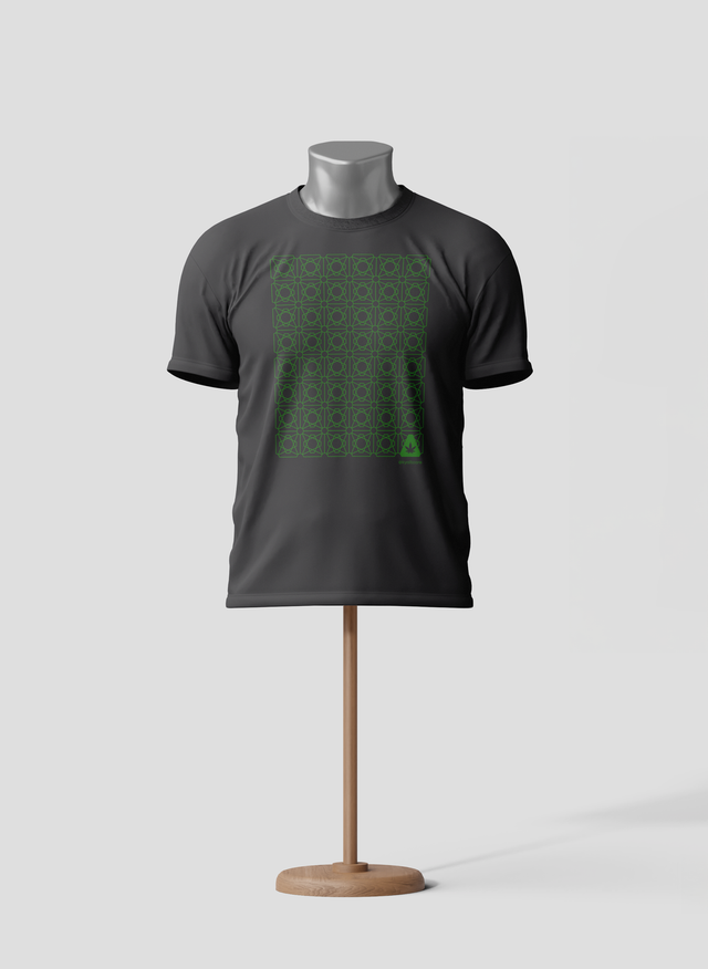 T Shirt - Grid - Grey Kentucky Alternative Care