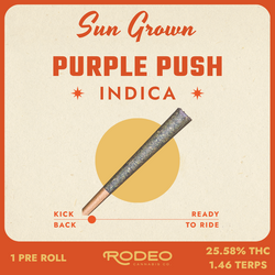 Sun Grown Purple Push OG Rodeo Cannabis
