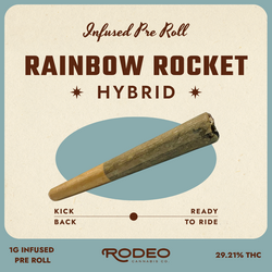 Sun Grown Rainbow Rocket Infused Rodeo Cannabis