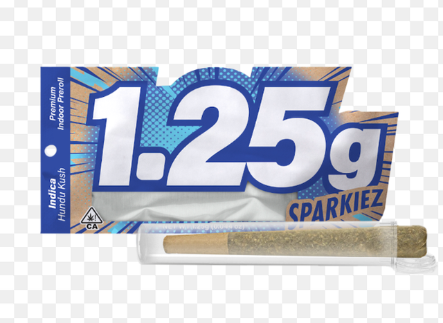 Sparkiez Indica 1g Preroll Sparkiez