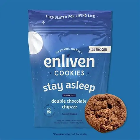 Double Chocolate Chipzzz 10pk 1:1 THC:CBN Enliven