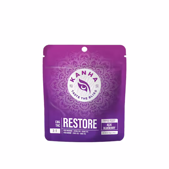 Acai Blueberry -Restore- 2:1 CBG:THC KANHA