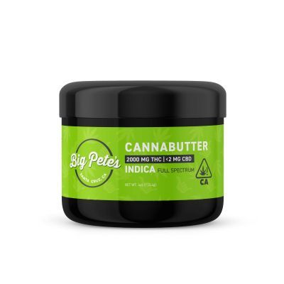 Indica Cannabutter Jar 2000mg Big Pete's Treats