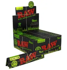 RAW Organic Hemp Black King Size Slim Wrap Each