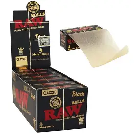 RAW Black King Size 3m Wide Rolls Each