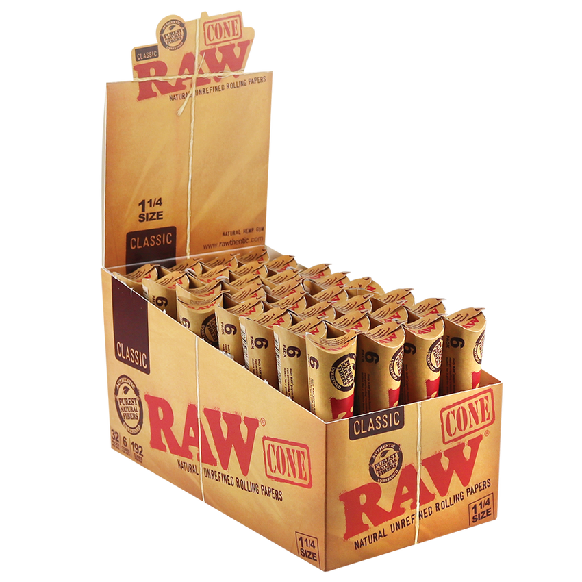 RAW Classic Pre-rolled Cones 1 1/4" Each