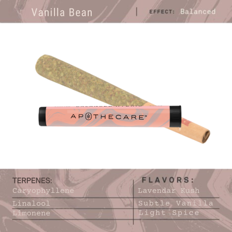 Certified Organic Vanilla Bean Pre-Roll Apothecare Certified Organic Vanilla Bean Pre-Roll Apothecare