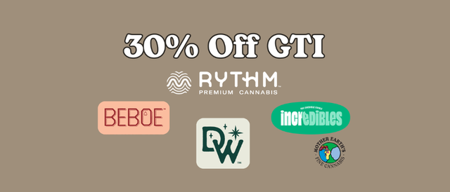 Cannabis Promo, Cannabis Sales, Cannabis Discounts, Cannabis on Sale, 30% Off GTI