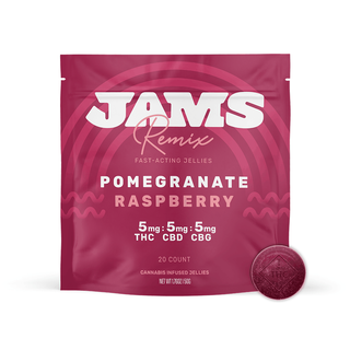 Fast Acting Raspberry Pomegranate 1:1:1 CBD:CBG JAMS