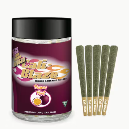 Passion Fruit 5PK Mini Diamond Infused Pre-Rolls Cali-Blaze