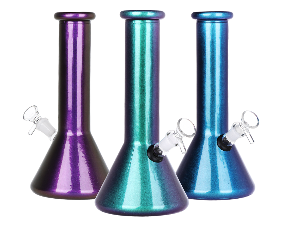 Boxed Sparkle Shine Beaker Glass Water Pipe