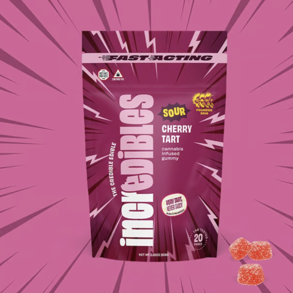 inc.edibles Fast Acting Sour Cherry Tart Gummies 20pk