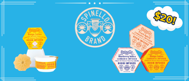 Cannabis Promo, Cannabis Sales, Cannabis Discounts, Cannabis on Sale, Spinello $20 Daily!