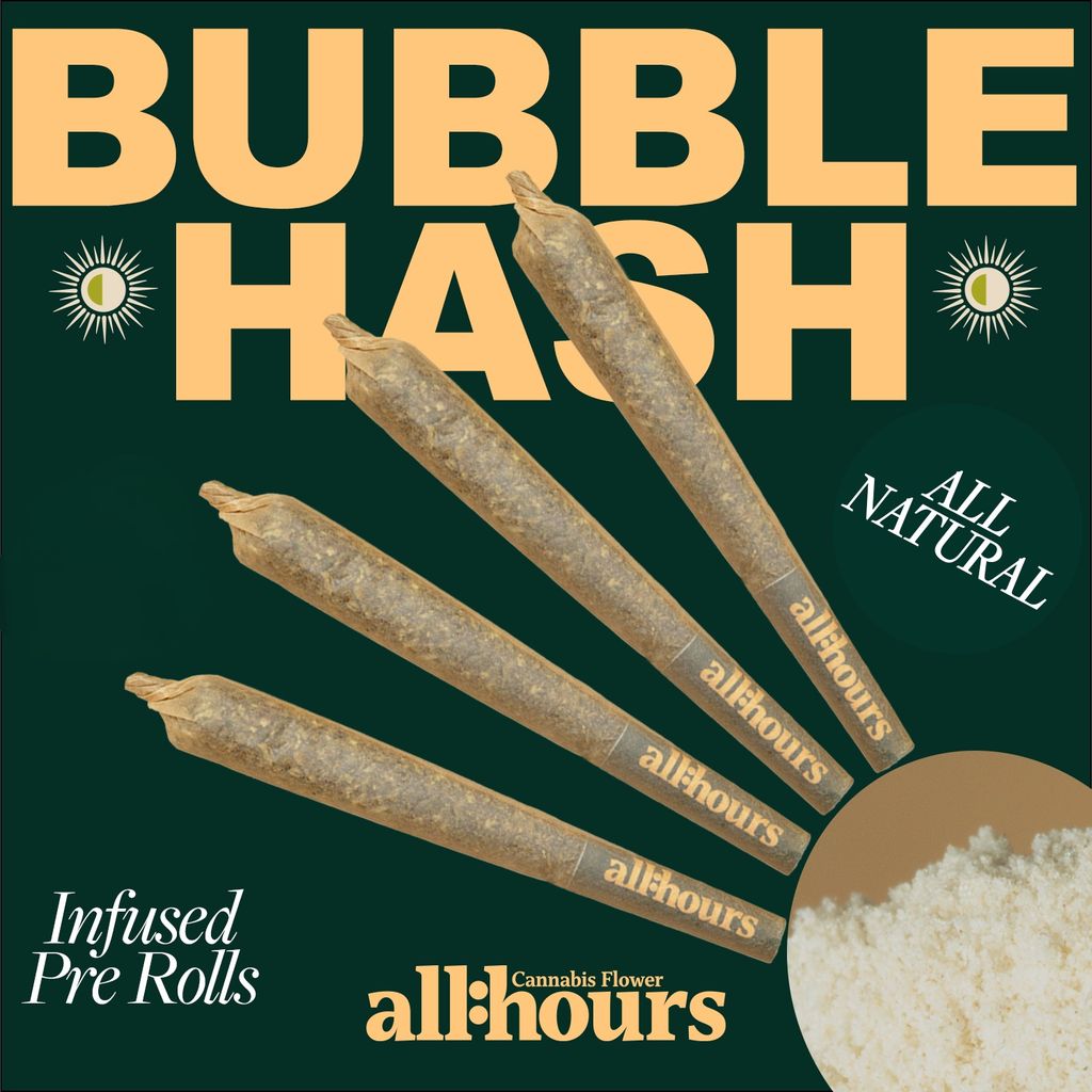 all:hours Space Gello Bubble Hash Infused Shorties 1.6G