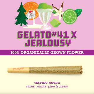 Gelato 41 x Jealousy 1G Pre-Roll Paper Crane Provisions, LLC