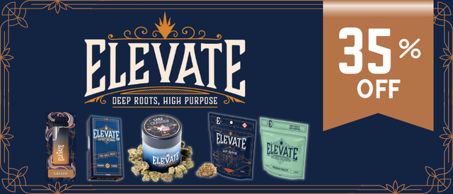 Cannabis Promo, Cannabis Sales, Cannabis Discounts, Cannabis on Sale, 35% off Elevate