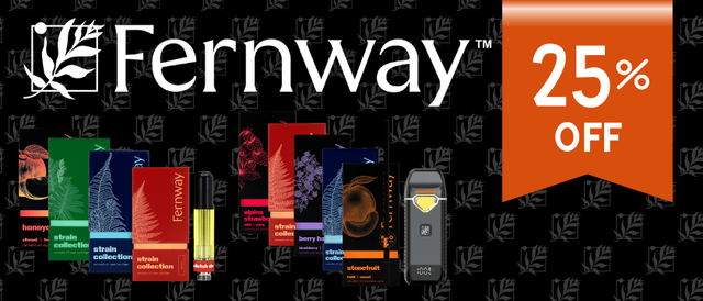 Cannabis Promo, Cannabis Sales, Cannabis Discounts, Cannabis on Sale, 25% Off Fernway