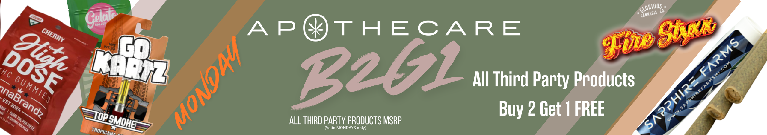 Cannabis Promo, Cannabis Sales, Cannabis Discounts, Cannabis on Sale, 3rd Party Mondays