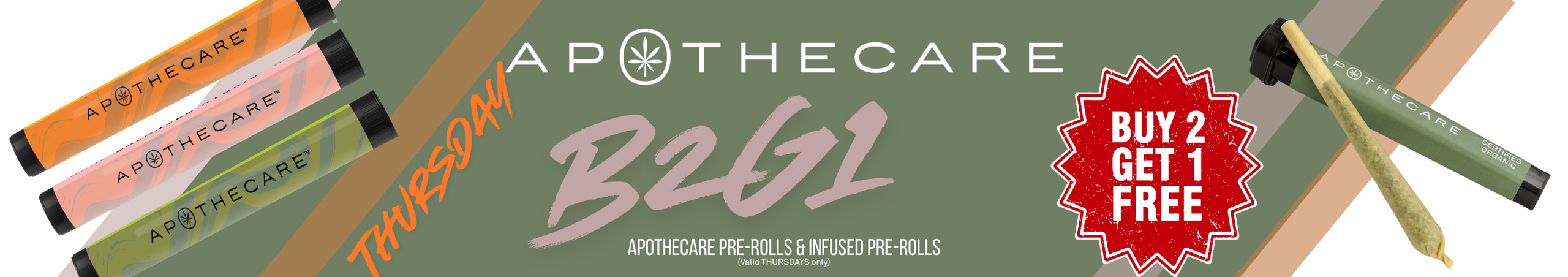 Cannabis Promo, Cannabis Sales, Cannabis Discounts, Cannabis on Sale, Pre-Roll Thursday