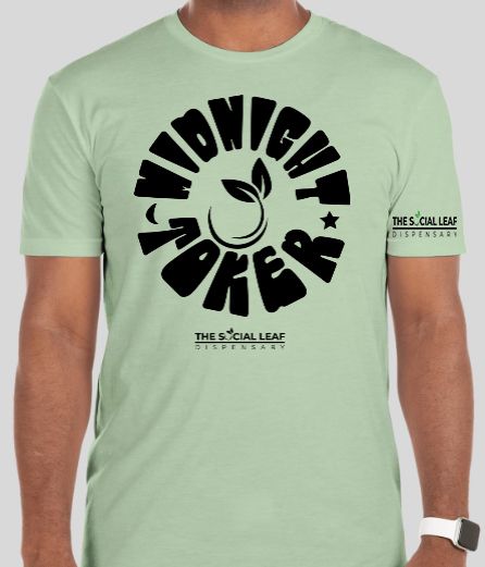 Midnight Toker Tee Mint Green The Social Leaf
