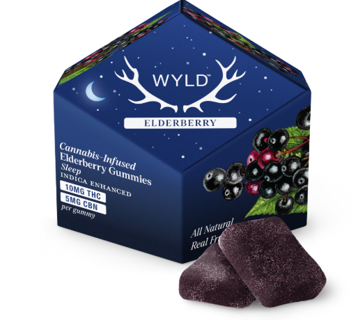Elderberry 2:1 THC:CBN Gummies - 100mg WYLD