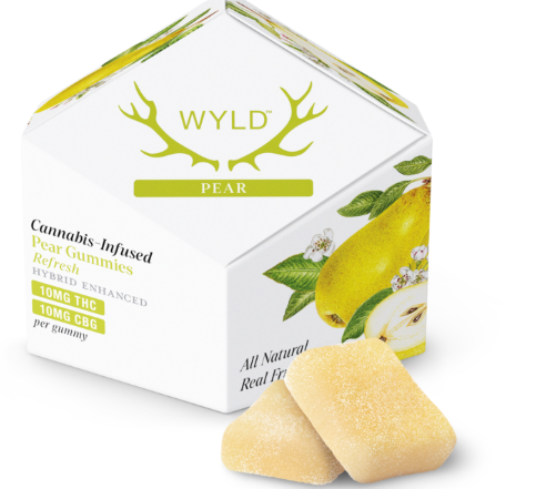 Pear 1:1 THC:CBG Gummies - 100mg WYLD