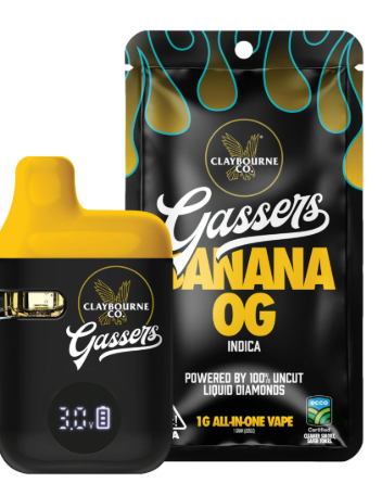 Gassers Vape AIO Banana OG Claybourne