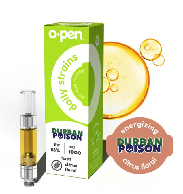 0.5G Energizing Cart - Durban Poison O.Pen