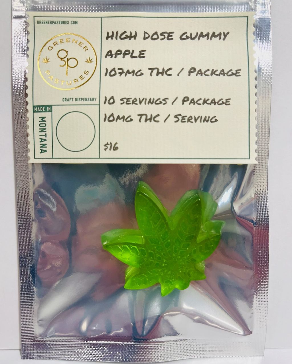 High Dose Gummy Apple