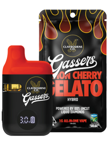 Gassers Vape AIO Lemon Cherry Gelato Claybourne