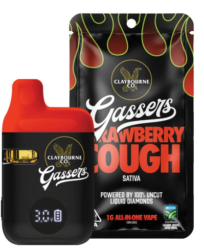 Gassers Vape AIO Strawberry Cough Claybourne