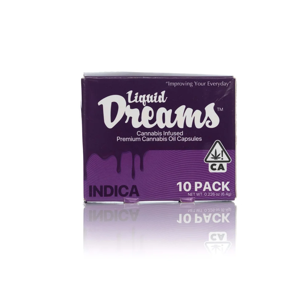 Liquid Dream — Liquid Dream Capsules Indica 10pk - 100mg