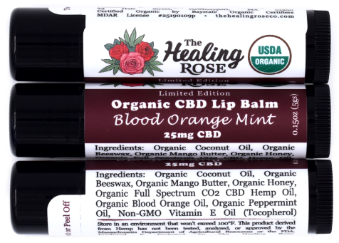 Organic Blood Orange Mint Lip The Healing Rose